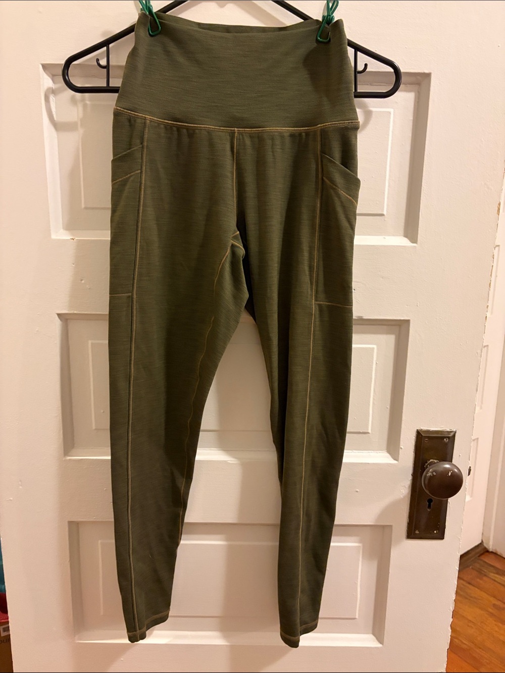 Prana Women’s Olive Green High-Waist Leggings